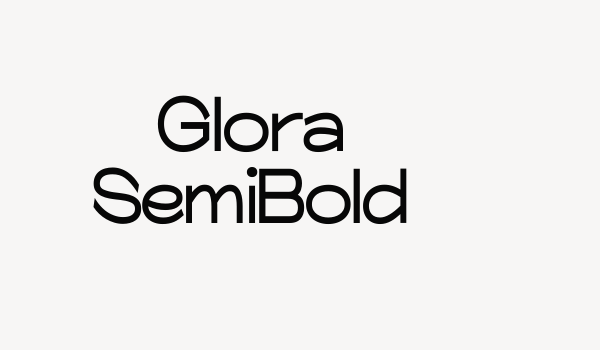 Glora SemiBold Font