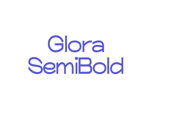 Glora SemiBold Font