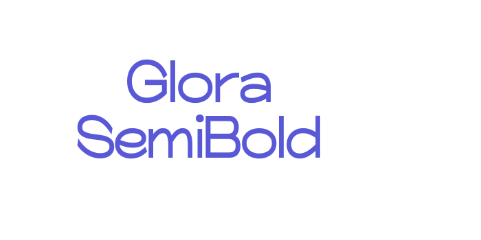 Glora SemiBold Font Download