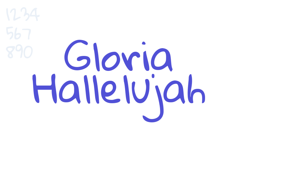 Gloria Hallelujah-font-download