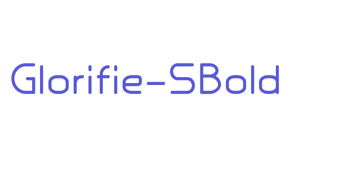 Glorifie-SBold Font Download