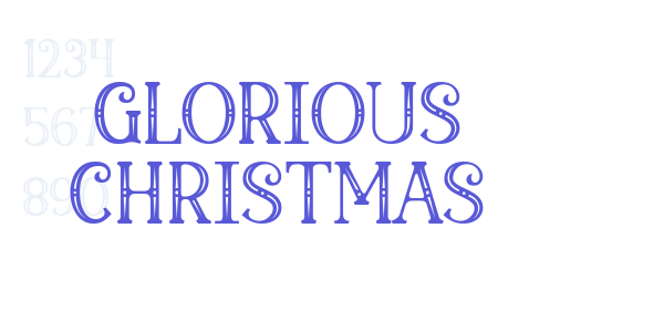 Glorious Christmas font free