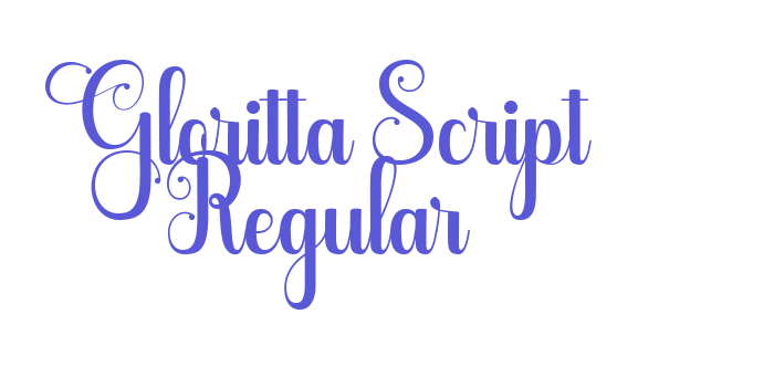 Gloritta Script Regular Font Download