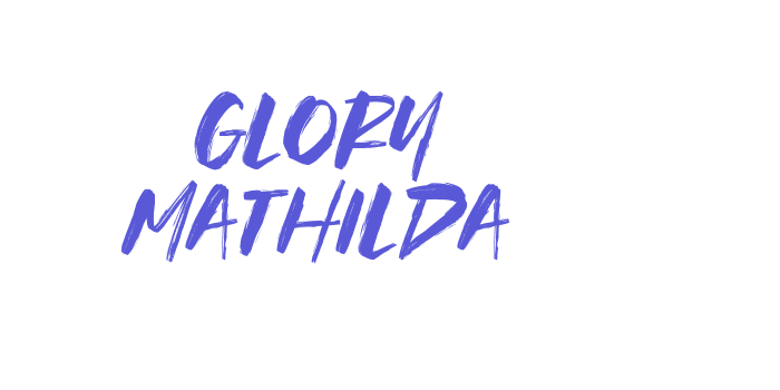 Glory Mathilda Font Download