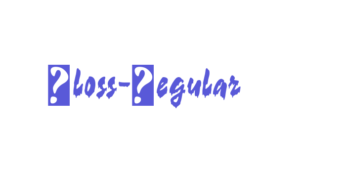 Gloss-Regular Font Download