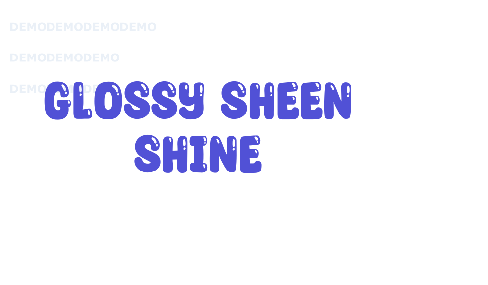 Glossy Sheen Shine-font-download