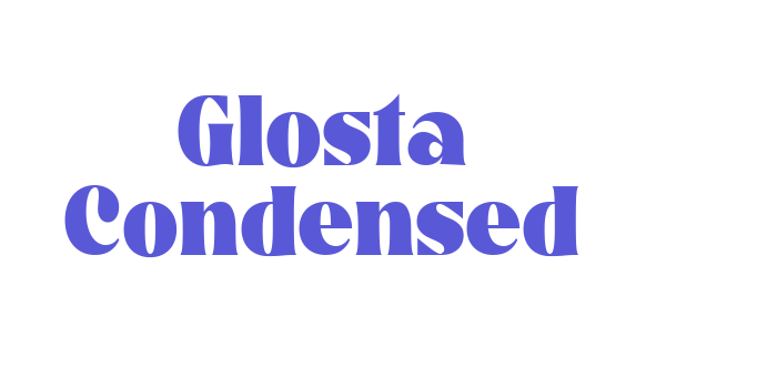 Glosta Condensed Font Download