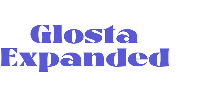 Glosta Expanded Font Download