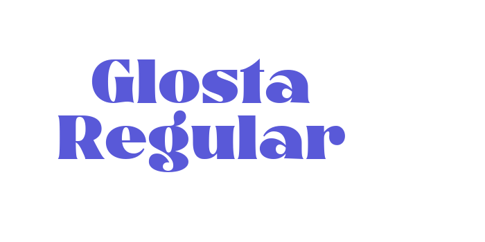 Glosta Regular Font Download