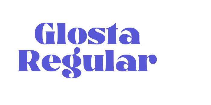 Glosta Regular Font