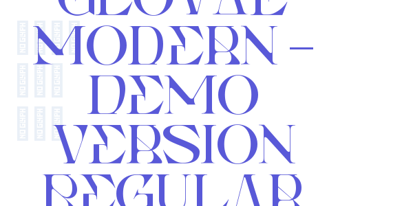 Glovae Modern – Demo Version Regular font free