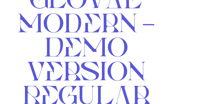 Glovae Modern – Demo Version Regular Font Download