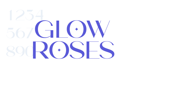 Glow Roses font