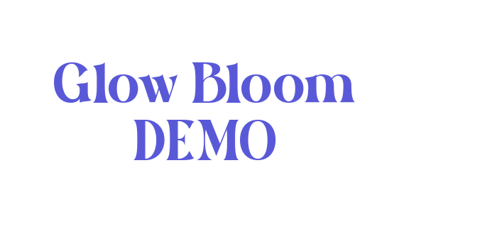 Glow Bloom DEMO Font Download