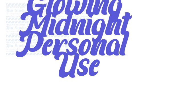 Glowing Midnight Personal Use font