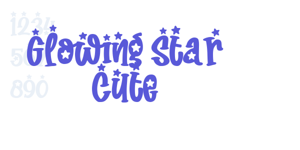 Glowing Star Cute font