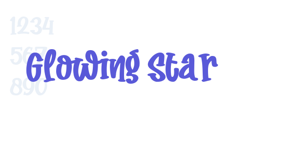 Glowing Star font