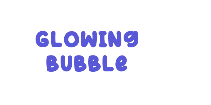 Glowing Bubble Font Download