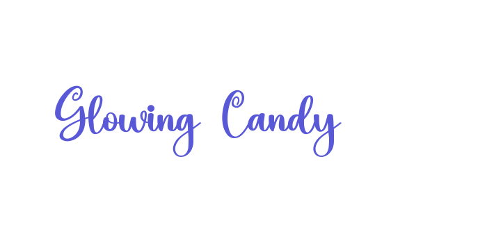 Glowing Candy Font