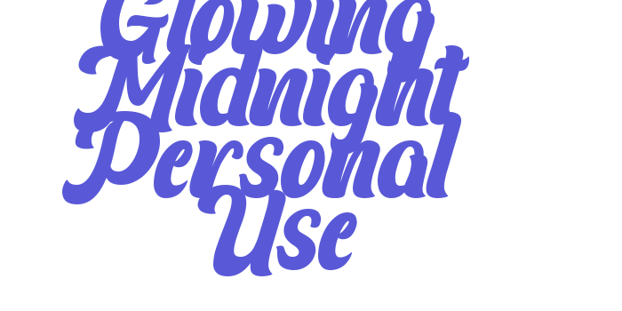 Glowing Midnight Personal Use Font Download