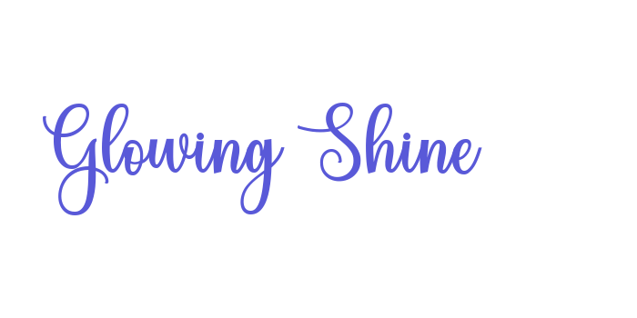 Glowing Shine Font Download