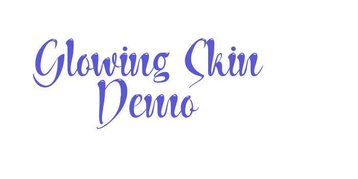 Glowing Skin Demo Font Download