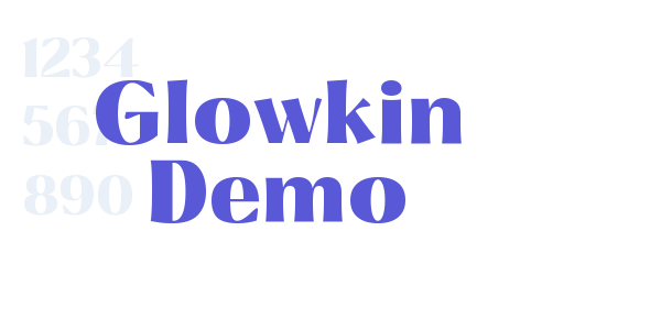 Glowkin Demo font free