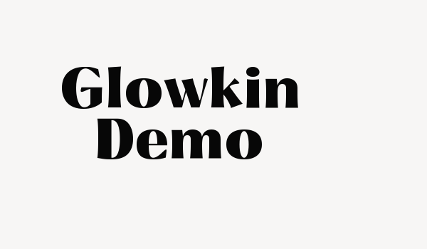 Glowkin Demo Font