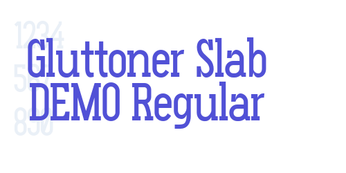 Gluttoner Slab DEMO Regular-font-download