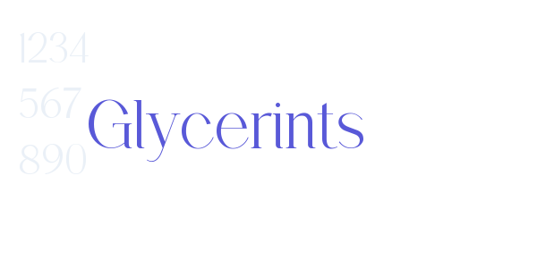 Glycerints font free