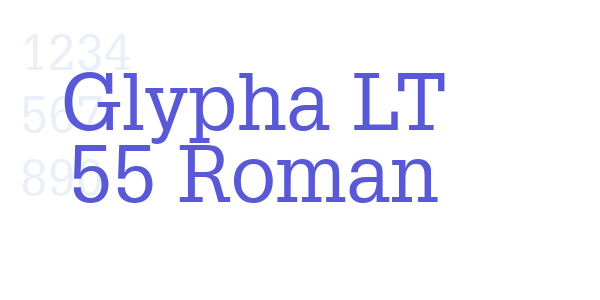 Glypha LT 55 Roman font free