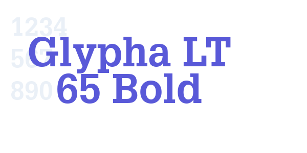 Glypha LT 65 Bold font free