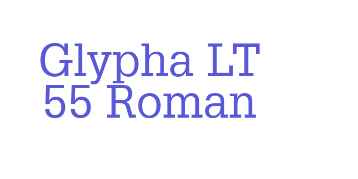 Glypha LT 55 Roman Font Download