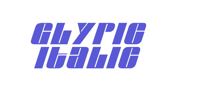 Glypic Italic Font Download