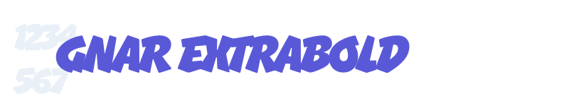 Gnar ExtraBold-related font