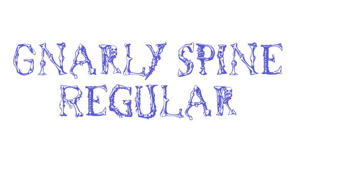 Gnarly Spine Regular Font Download