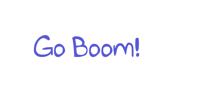 Go Boom! Font Download