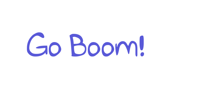 Go Boom! Font