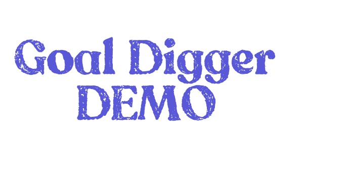 Goal Digger DEMO Font