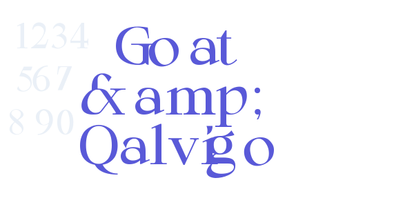 Goat & Qalvigo font free