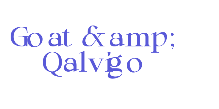 Goat & Qalvigo Font Download