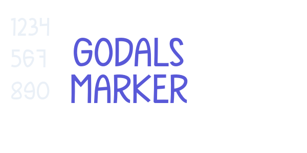 Godals Marker font free