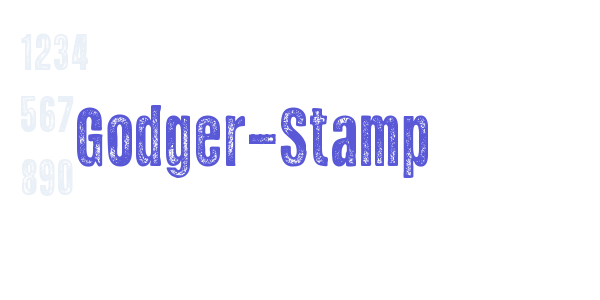 Godger-Stamp font free