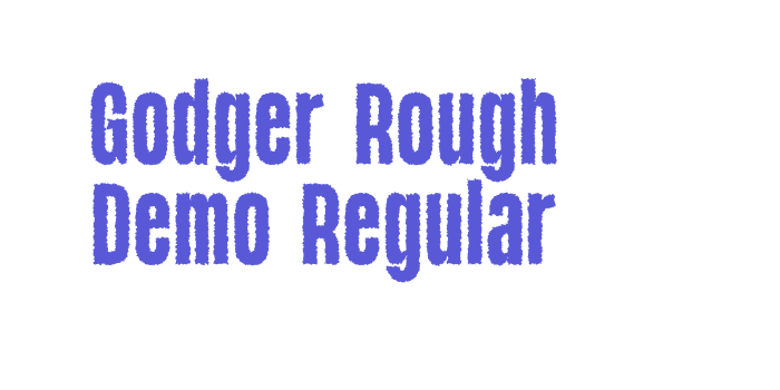 Godger Rough Demo Regular Font