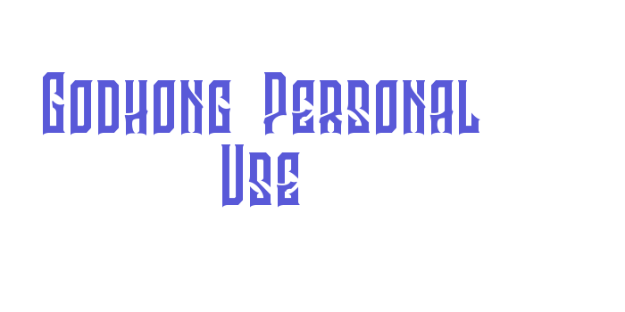 Godhong Personal Use Font Download