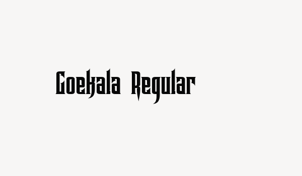 Goekala Regular Font