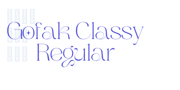 Gofak Classy Regular font free