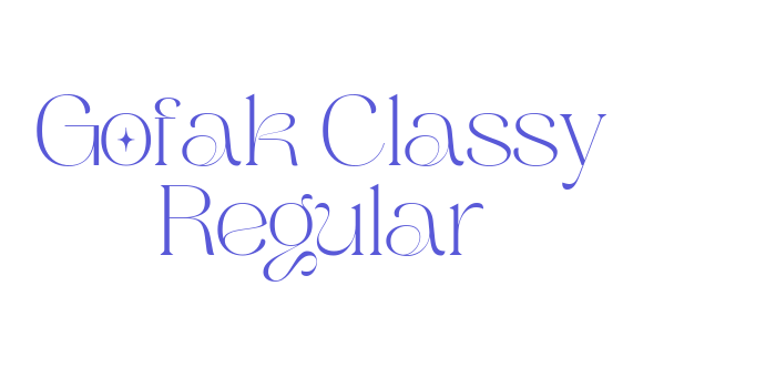 Gofak Classy Regular Font Download