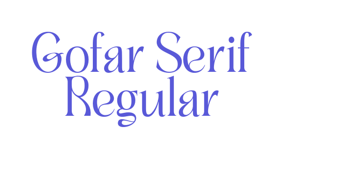 Gofar Serif Regular Font