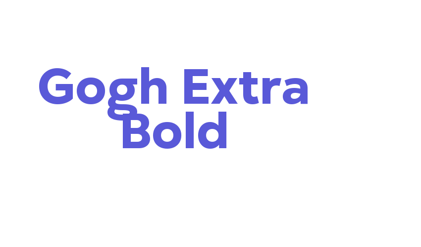 Gogh Extra Bold Font Download